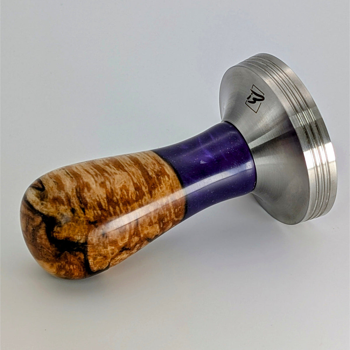 Epoxy Elegance Tamper #3 – Pappelmaser & Violett Tamper EMMERICH Art - rhiinland.com
