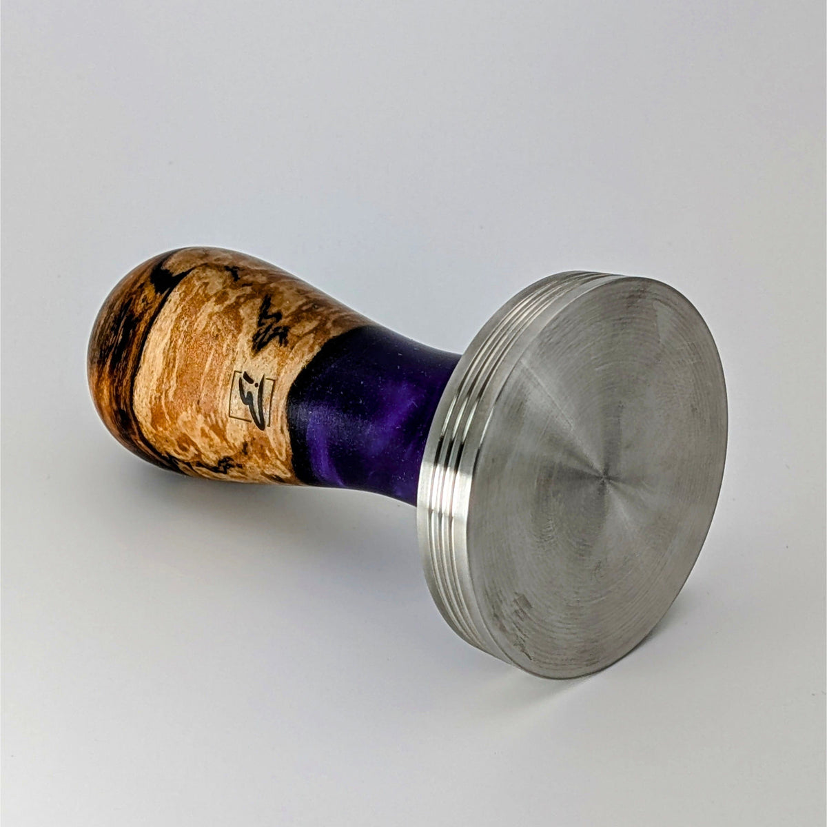 Epoxy Elegance Tamper #3 – Pappelmaser & Violett Tamper EMMERICH Art - rhiinland.com