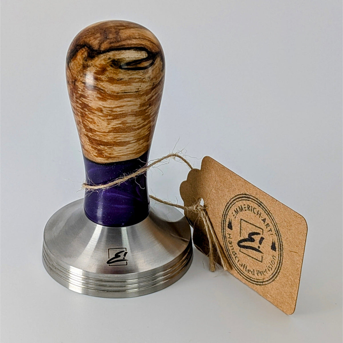Epoxy Elegance Tamper #3 – Pappelmaser & Violett Tamper EMMERICH Art - rhiinland.com