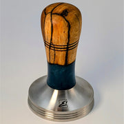 Epoxy Elegance Tamper #6 – Gestockte Buche & Tiefblau Tamper EMMERICH Art - rhiinland.com