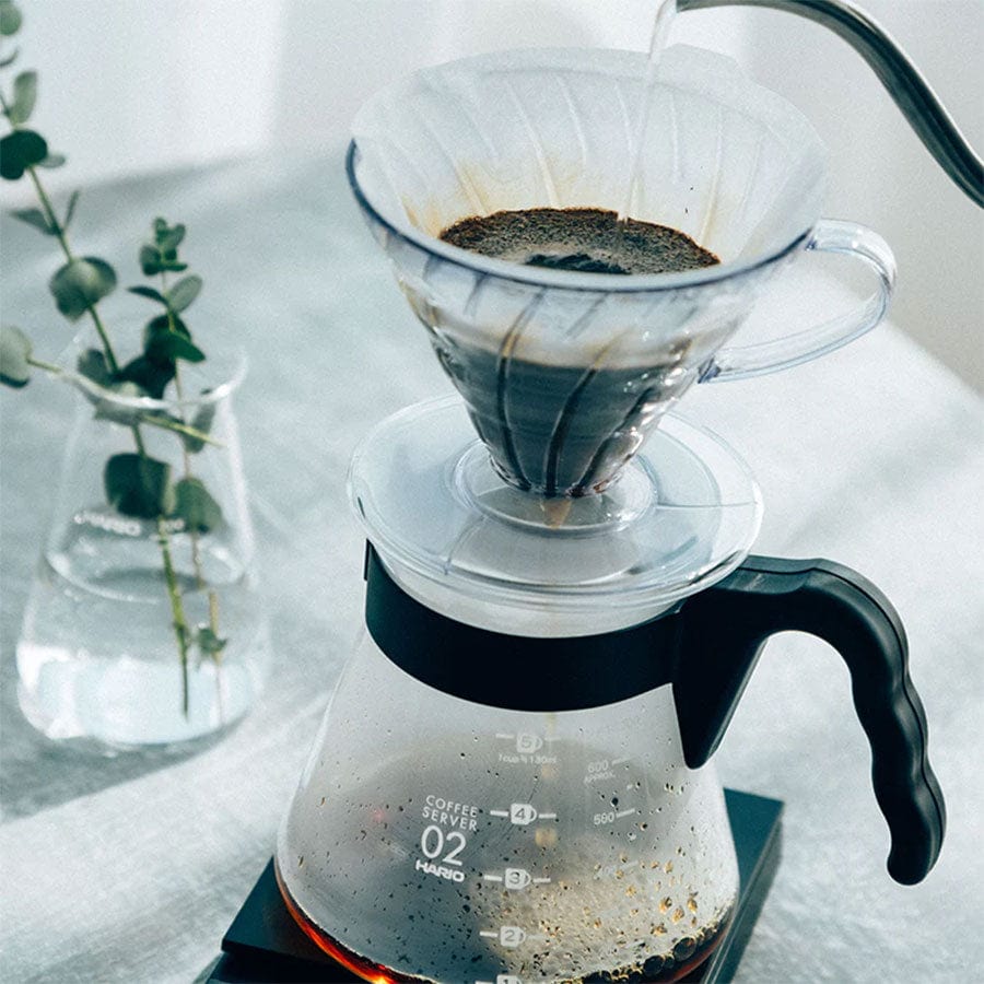 Hario V60 Coffee Dripper und Server SET Glas Schwarz Kaffee mobil Hario - rhiinland.com