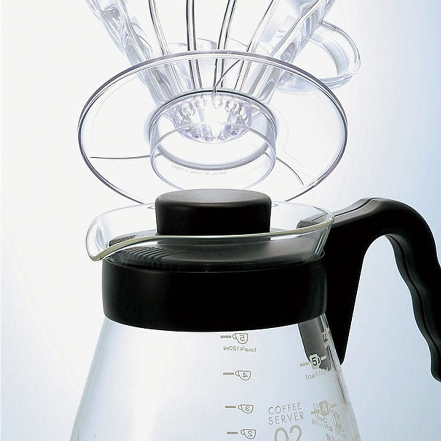 Hario V60 Coffee Dripper und Server SET Glas Schwarz Kaffee mobil Hario - rhiinland.com