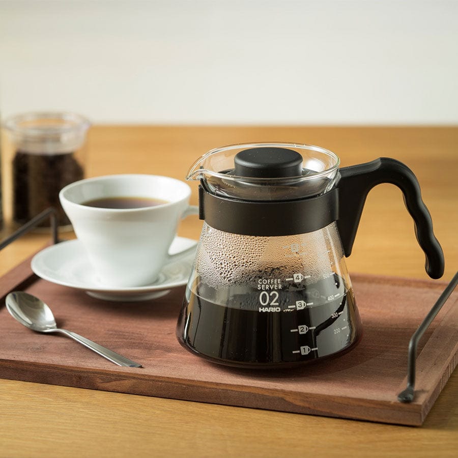 Hario V60 Coffee Dripper und Server SET Glas Schwarz Kaffee mobil Hario - rhiinland.com
