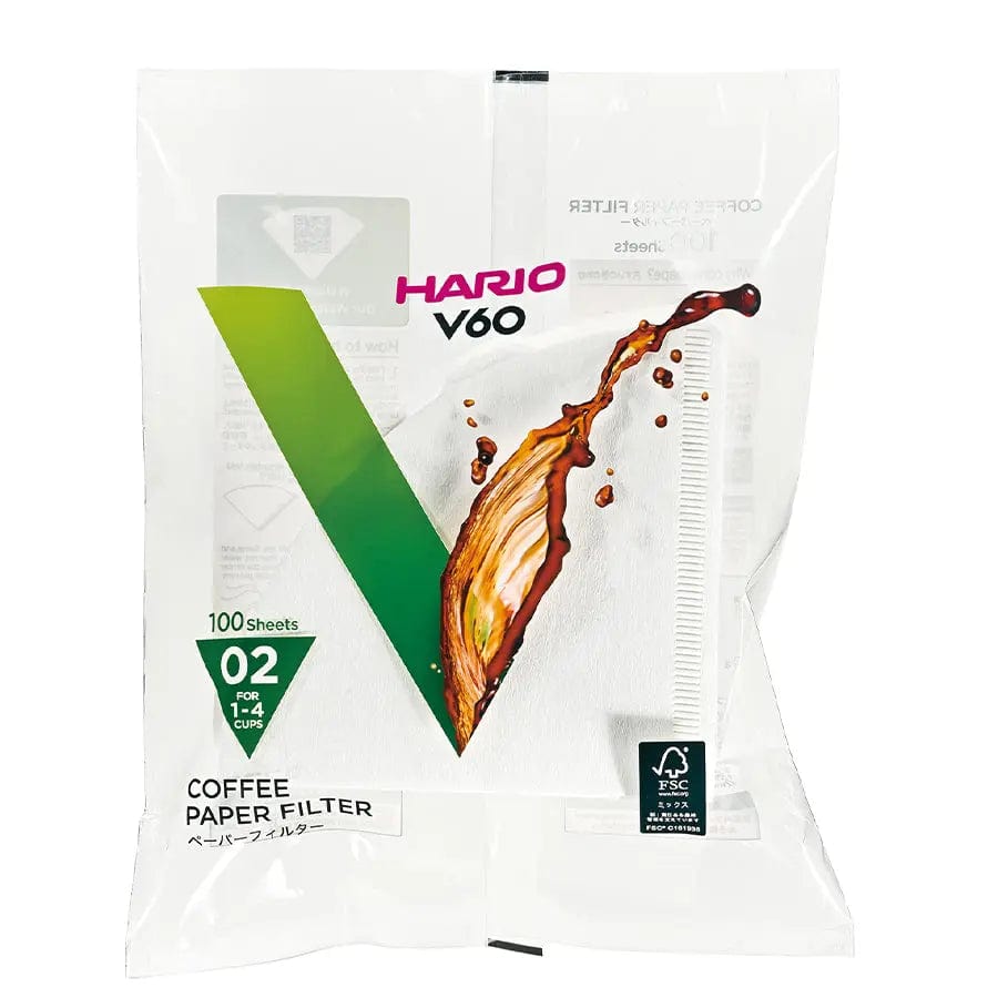 Hario Papierfilter für V60 02 Handfilter - 100 Stück Hario - rhiinland.com