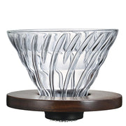 Hario Glass Coffee Dripper V60 02 – Walnut Wood Handfilter Hario - rhiinland.com