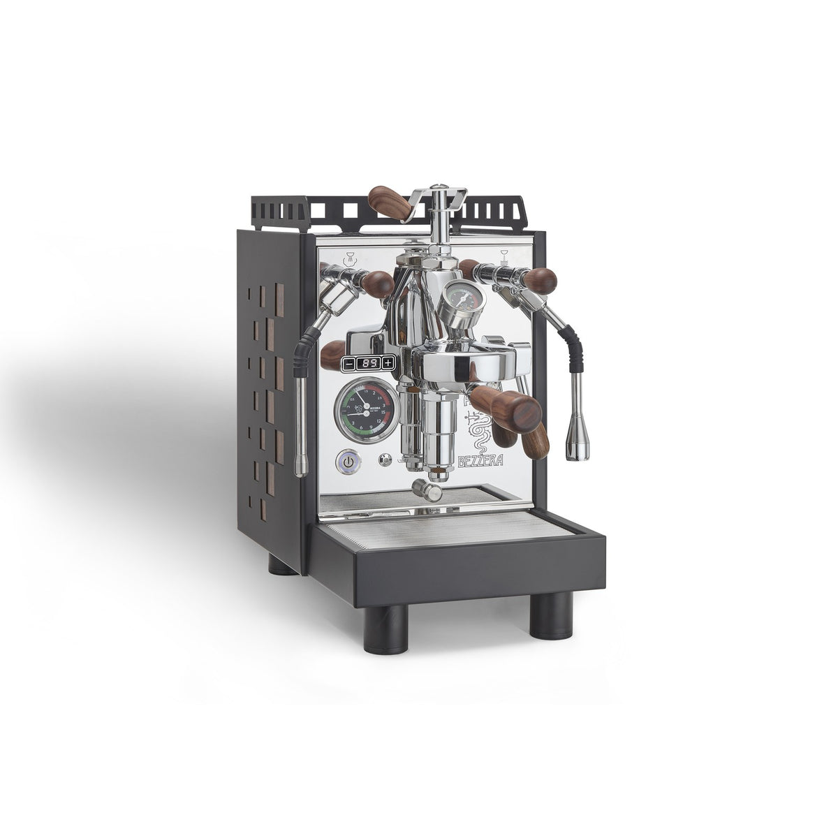 Bezzera Aria Top PID Schwarz, Holzquadrate – Ansicht 2