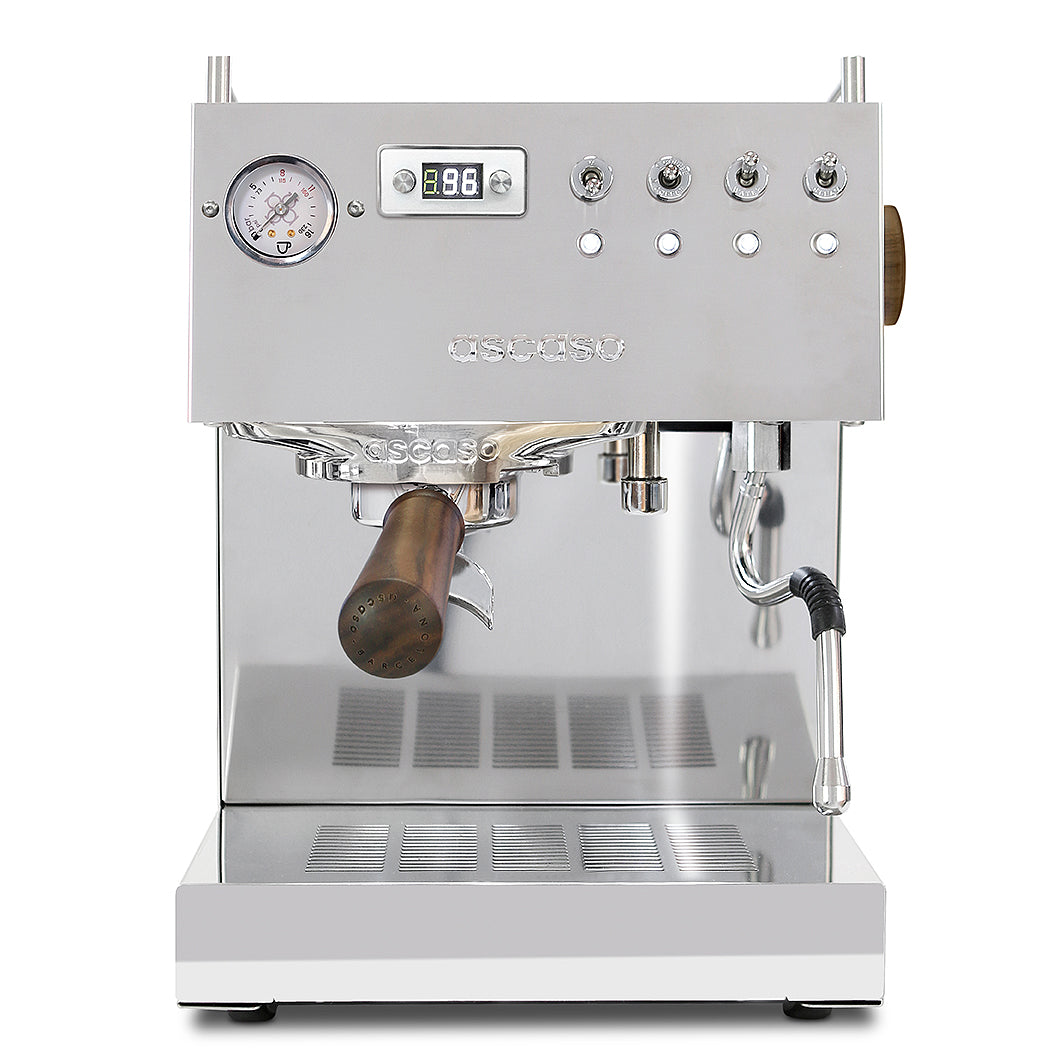 Ascaso Steel DUO PID V3 | Schwarz Chrom oder Weiß | Version 2026 Espressomaschinen Ascaso V3 Chrom / Inox - rhiinland.com