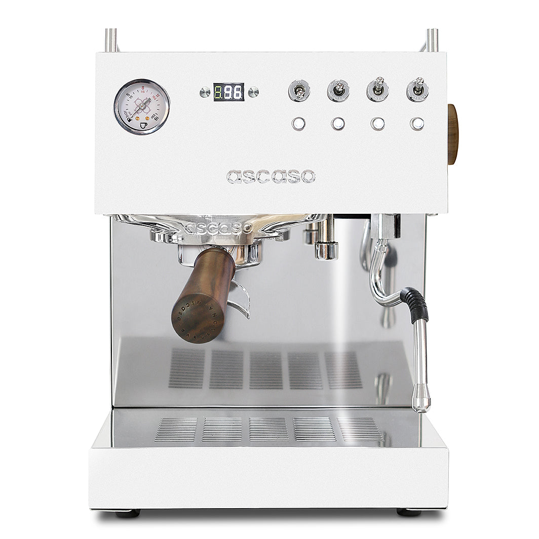 Ascaso Steel DUO PID V3 | Schwarz Chrom oder Weiß | Version 2026 Espressomaschinen Ascaso V3 Weiß - rhiinland.com