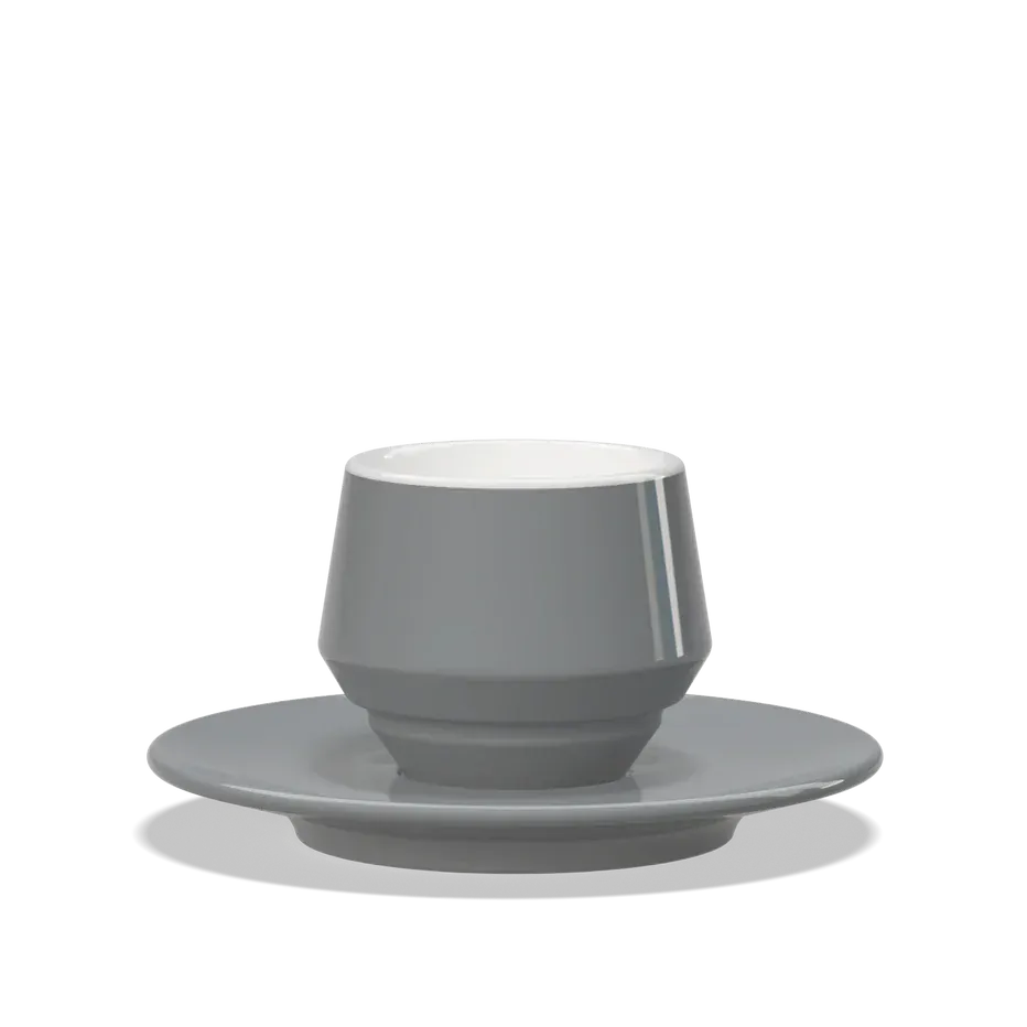 Clubhouse MANIKO doppelwandige Espresso Doppio Tasse 120 ml - Verschiedene Farben Flat White Tasse Clubhouse Grau - rhiinland.com