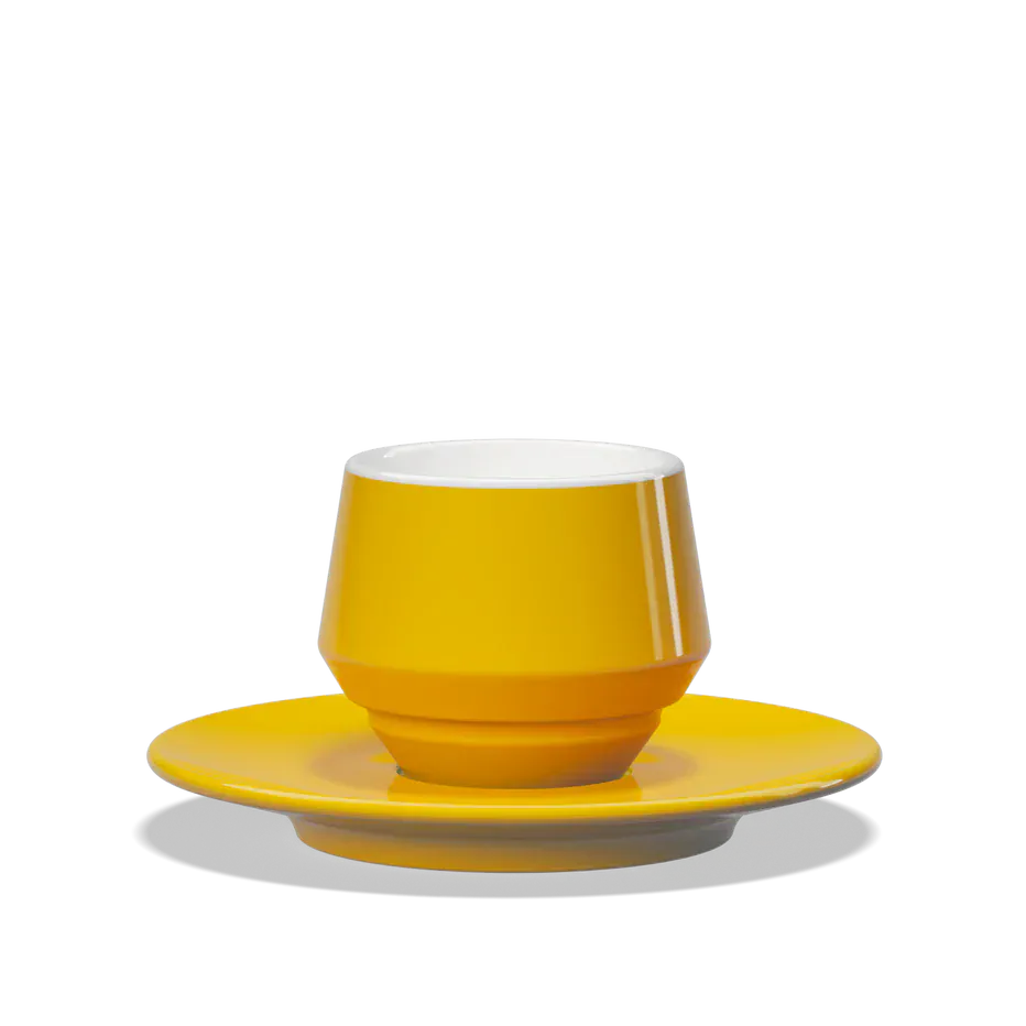 Clubhouse MANIKO doppelwandige Espresso Doppio Tasse 120 ml - Verschiedene Farben Flat White Tasse Clubhouse Amber - rhiinland.com