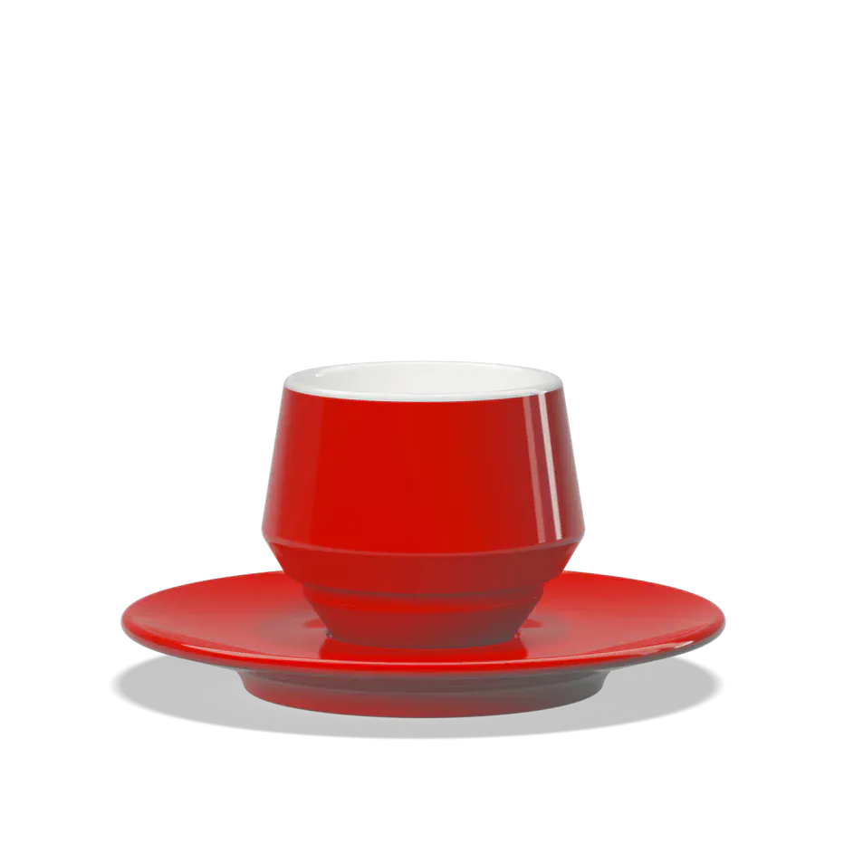 Clubhouse MANIKO doppelwandige Espresso Doppio Tasse 120 ml - Verschiedene Farben Flat White Tasse Clubhouse Rot - rhiinland.com