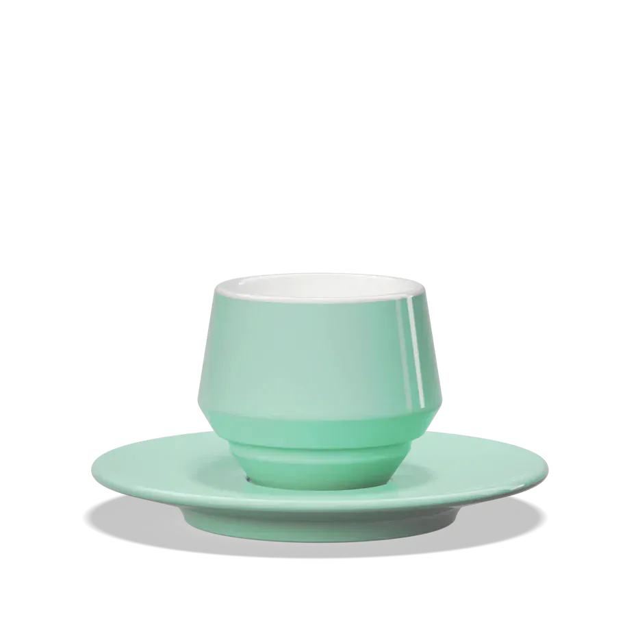 Clubhouse MANIKO doppelwandige Espresso Doppio Tasse 120 ml - Verschiedene Farben Flat White Tasse Clubhouse Aquamarine - rhiinland.com