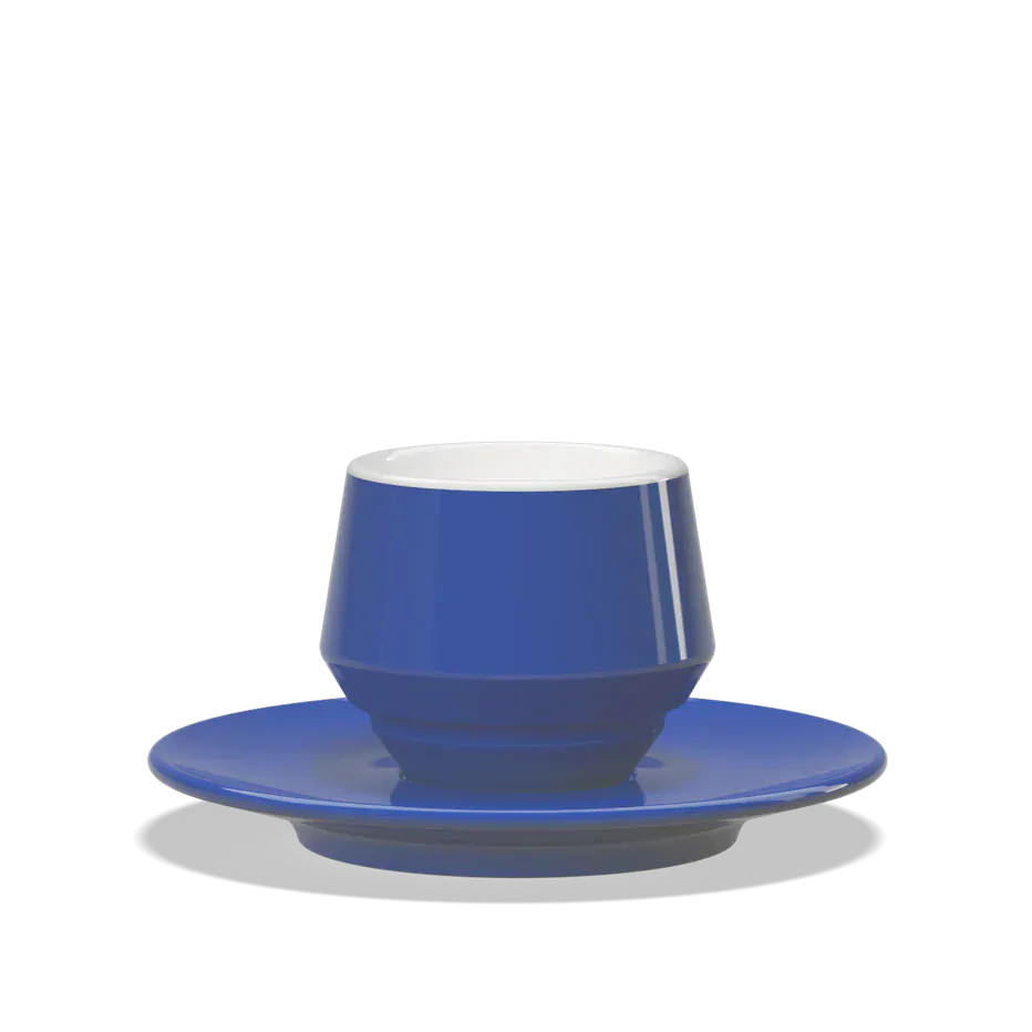 Clubhouse MANIKO doppelwandige Espresso Doppio Tasse 120 ml - Verschiedene Farben Flat White Tasse Clubhouse Blau - rhiinland.com