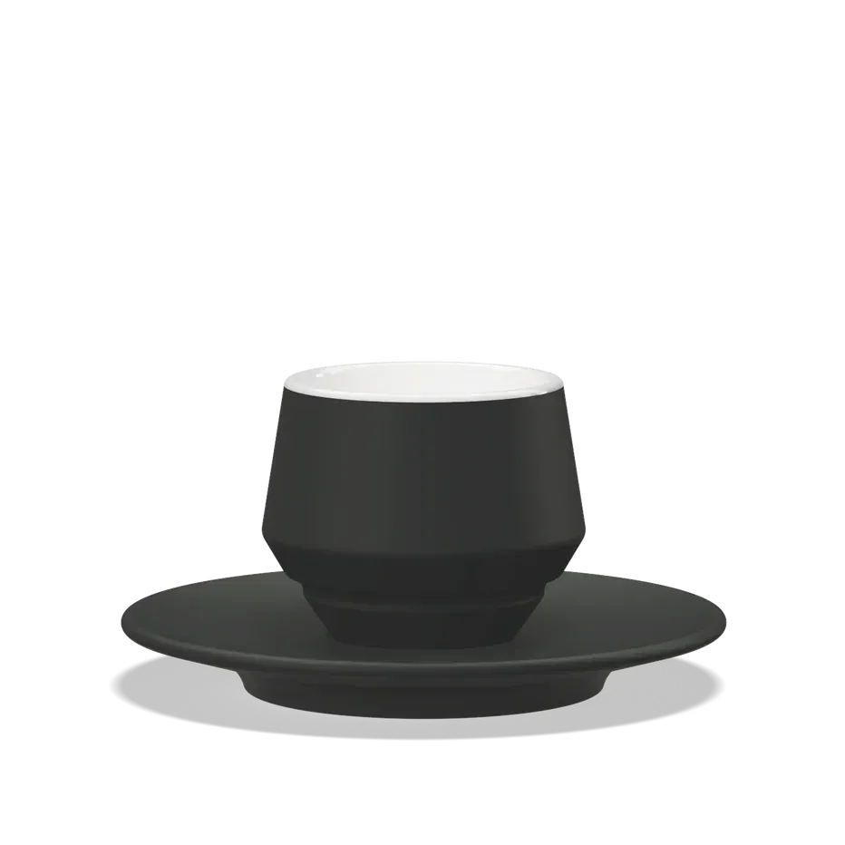 Clubhouse MANIKO doppelwandige Espresso Doppio Tasse 120 ml - Verschiedene Farben Flat White Tasse Clubhouse Schwarz - rhiinland.com