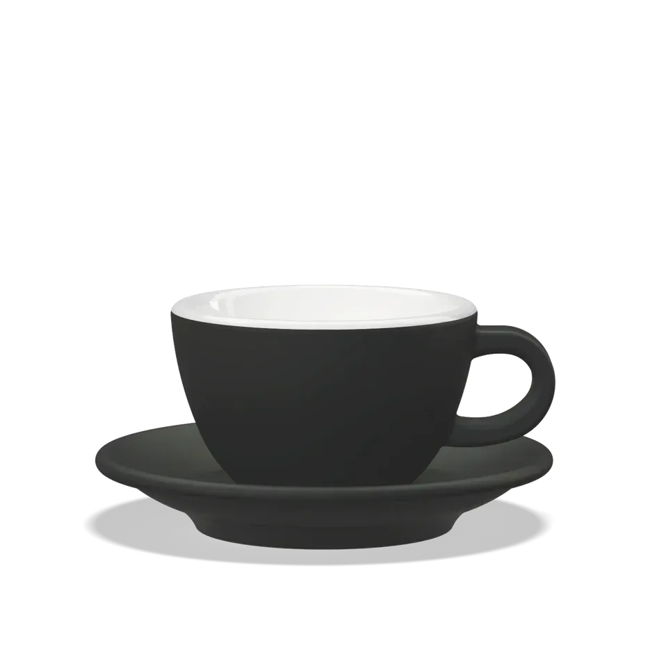 Clubhouse TULIPANO Cappuccino Tasse 210 ml - Verschiedene Farben Cappuccinotasse Clubhouse Schwarz - rhiinland.com