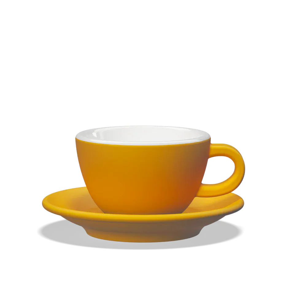 Clubhouse TULIPANO Cappuccino Tasse 210 ml - Verschiedene Farben Cappuccinotasse Clubhouse Amber - rhiinland.com