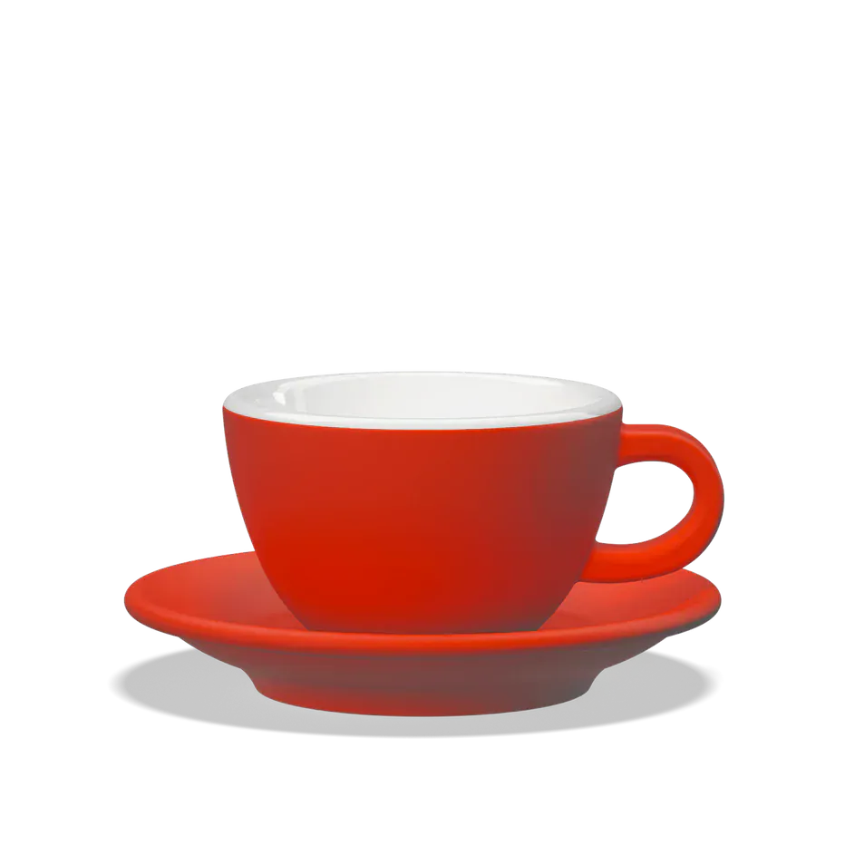 Clubhouse TULIPANO Cappuccino Tasse 210 ml - Verschiedene Farben Cappuccinotasse Clubhouse Rot - rhiinland.com