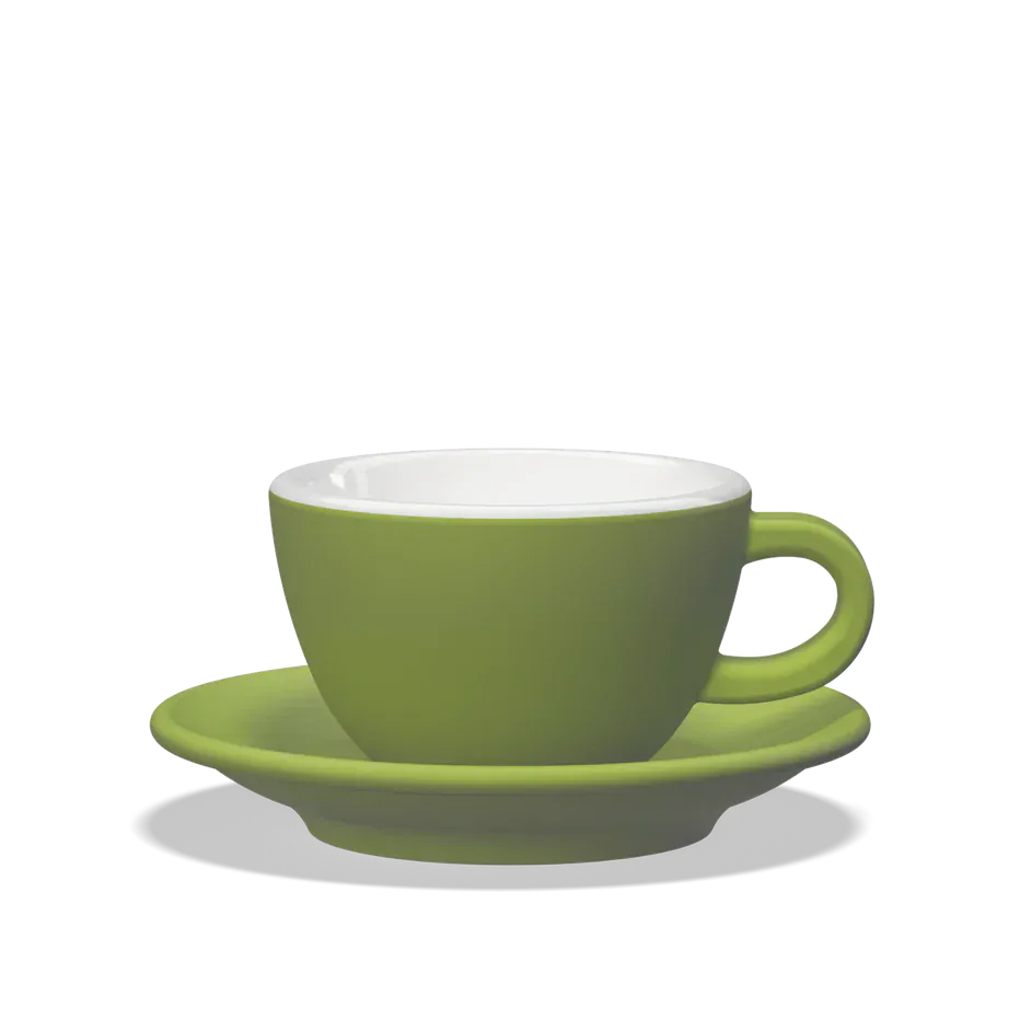 Clubhouse TULIPANO Cappuccino Tasse 210 ml - Verschiedene Farben Cappuccinotasse Clubhouse Grün - rhiinland.com