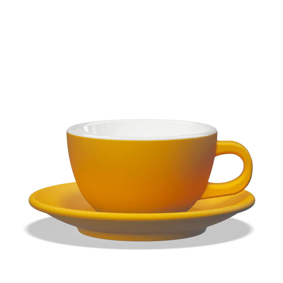 Clubhouse TULIPANO Milchkaffee Tasse 300 ml - Verschiedene Farben Milchkaffeetasse Clubhouse Amber - rhiinland.com