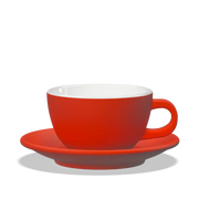 Clubhouse TULIPANO Milchkaffee Tasse 300 ml - Verschiedene Farben Milchkaffeetasse Clubhouse Rot - rhiinland.com