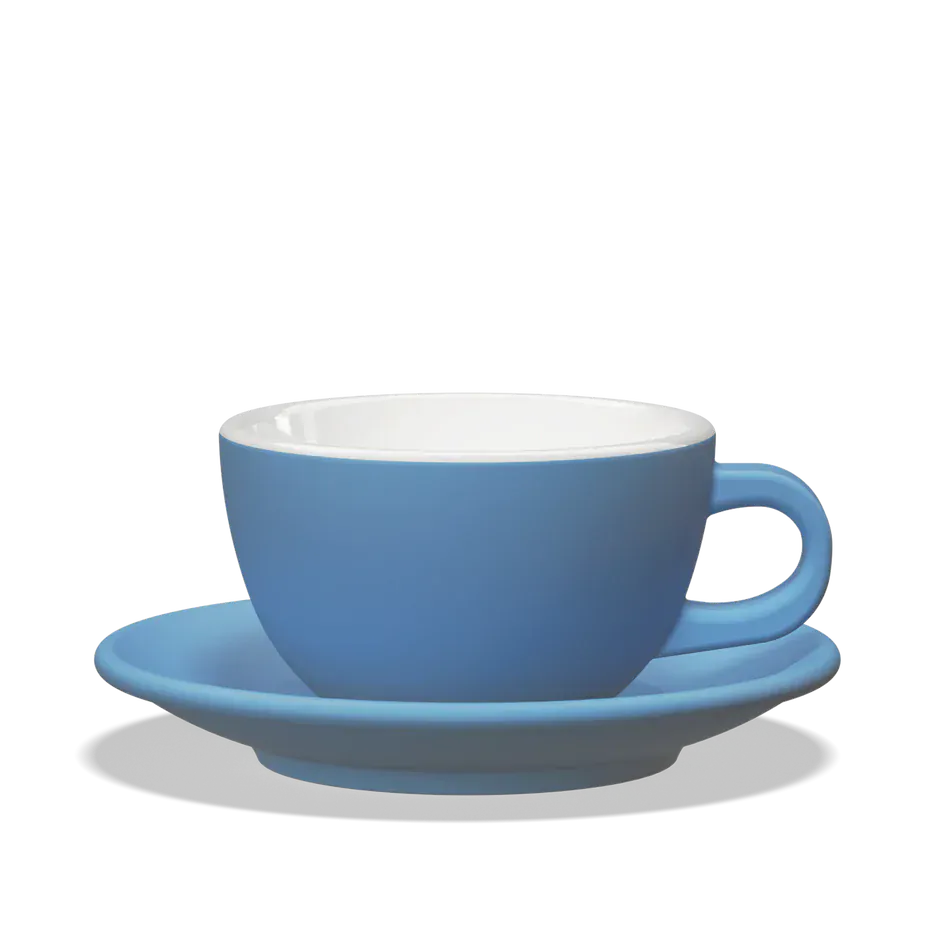 Clubhouse TULIPANO Milchkaffee Tasse 300 ml - Verschiedene Farben Milchkaffeetasse Clubhouse Blau - rhiinland.com
