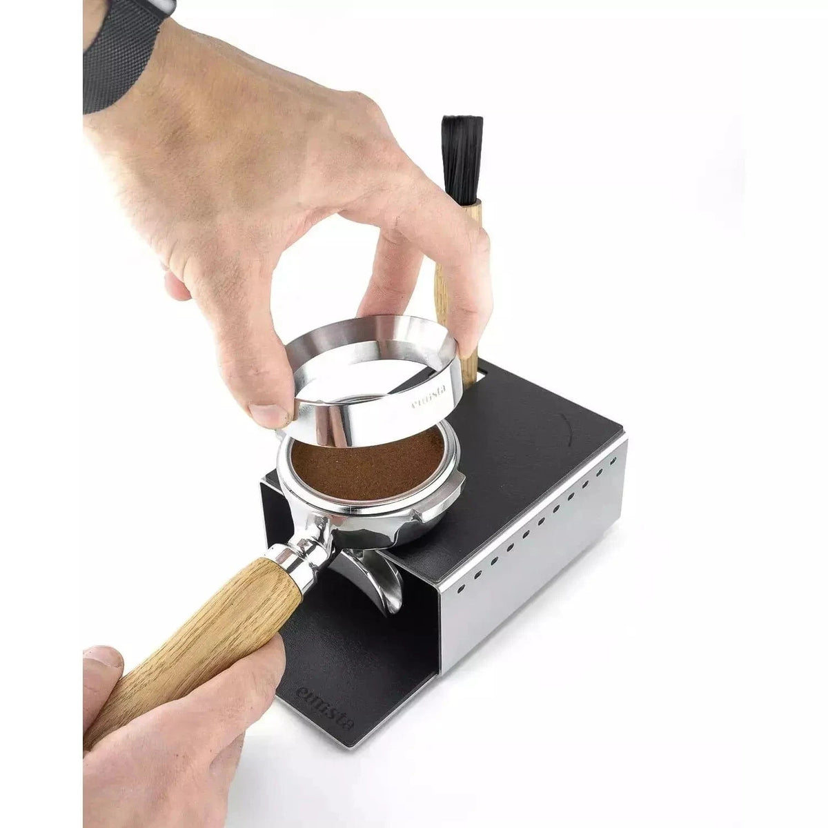 Eurista Funnel Mühlentrichter - Durchtampbar auch für 58,5 mm Dosierring Eurista - rhiinland.com