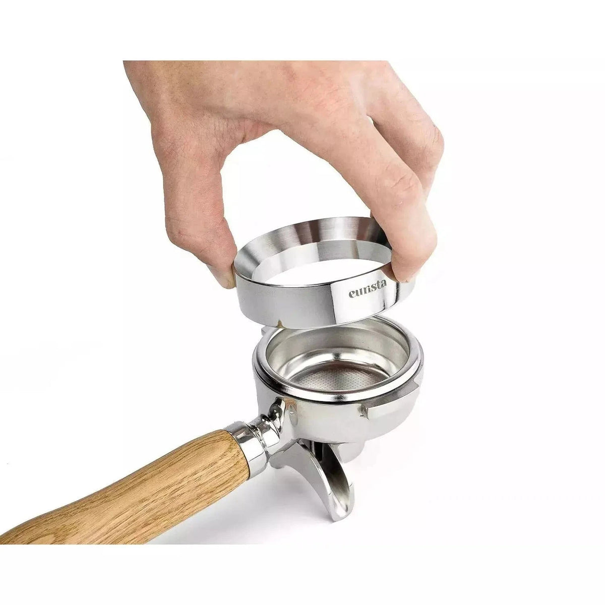 Eurista Funnel Mühlentrichter - Durchtampbar auch für 58,5 mm Dosierring Eurista - rhiinland.com