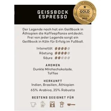 Geissbock Espresso - Kölner Kaffeemanufaktur Kaffee Kölner Kaffeemanufaktur - rhiinland.com