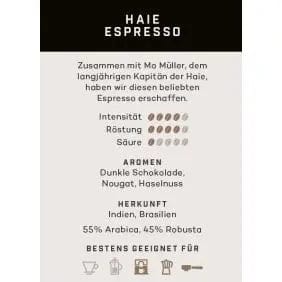Haie Espresso - Kölner Kaffeemanufaktur Kaffee Kölner Kaffeemanufaktur - rhiinland.com
