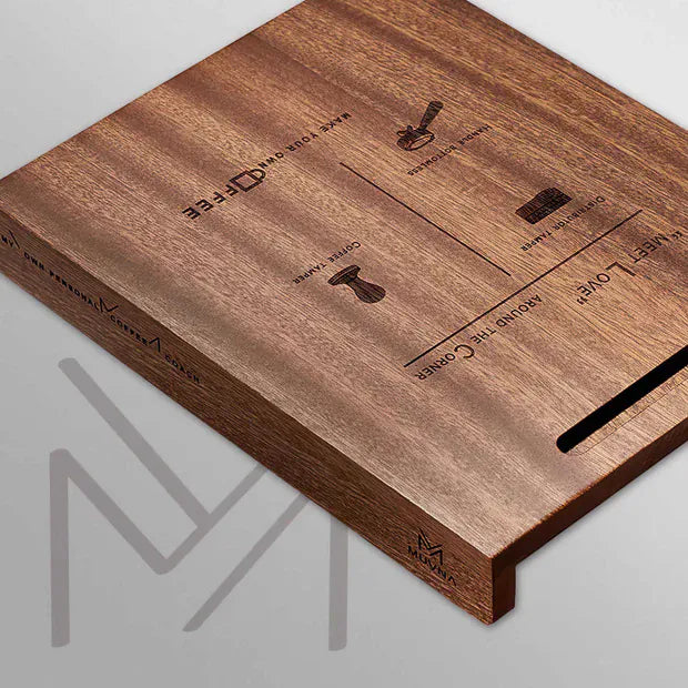 Lastforest Tampermatte & Waagenbasis aus Walnussholz – Das ultrastabile Fundament für dein Espresso-Handwerk Tamper Matte Lastaforest - rhiinland.com
