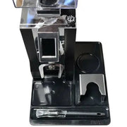 Eureka Barista Matte schwarz mit Tamping Station und Pinsel Tamper Matte Eureka - rhiinland.com
