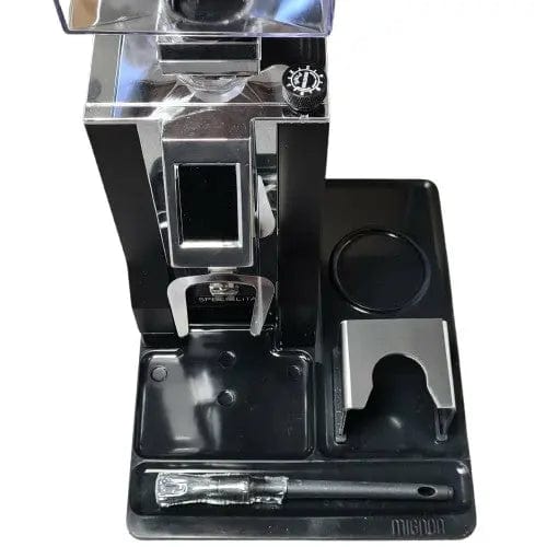 Eureka Barista Matte schwarz mit Tamping Station und Pinsel Tamper Matte Eureka - rhiinland.com