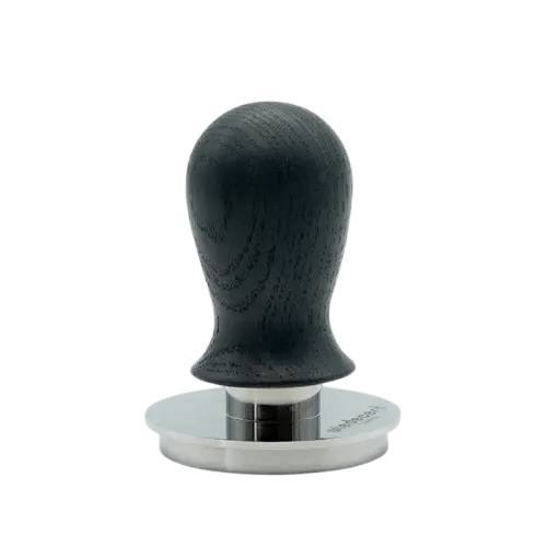 WIEDECENT Tamper V6 - Selbstausrichtend und druckreguliert Tamper Wiedemann Manufaktur Eiche Schwarz 58.48 mm - rhiinland.com
