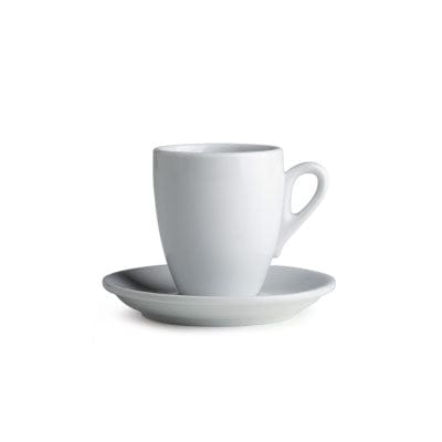 Espresso Doppio Tasse und Untertasse Weiß Serie Palermo von Nuova Point 120ml Espressino Espressotasse Nuova Point - rhiinland.com