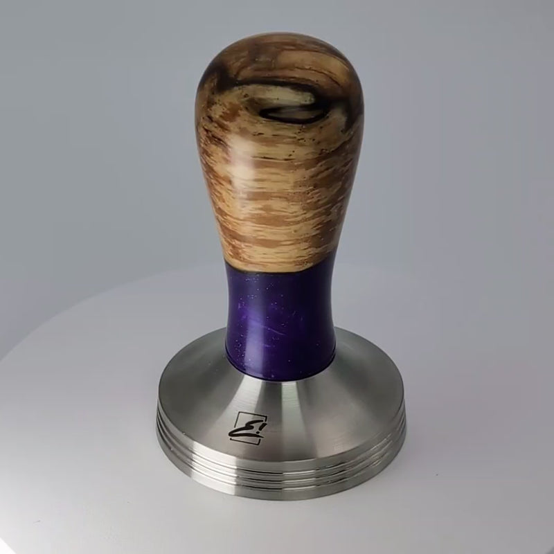 Epoxy Elegance Tamper #3 – Pappelmaser & Violett Tamper EMMERICH Art - rhiinland.com