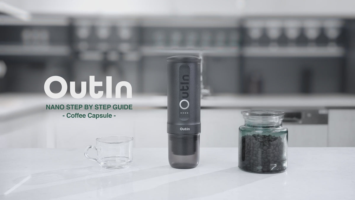 Video laden: OutIn Nano - tragbare elektrische Espressomaschine Kaffee mobil OutIn - rhiinland.com