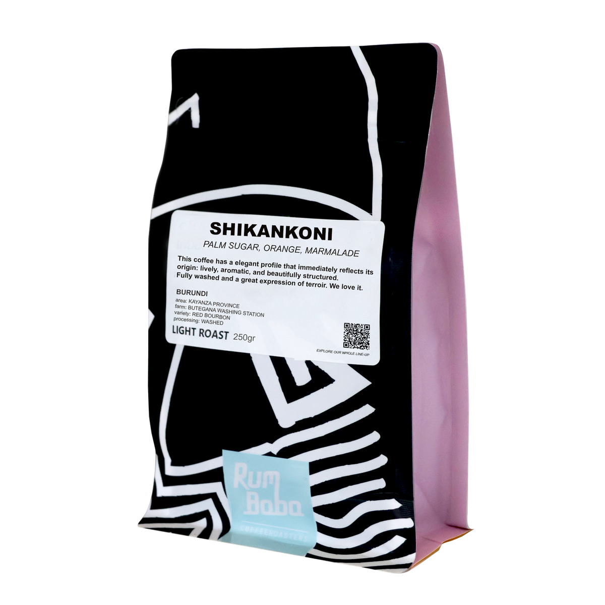 Rum Baba Burundi Shikankoni Light Roast – 250-g-Beutel Kaffeebohnen