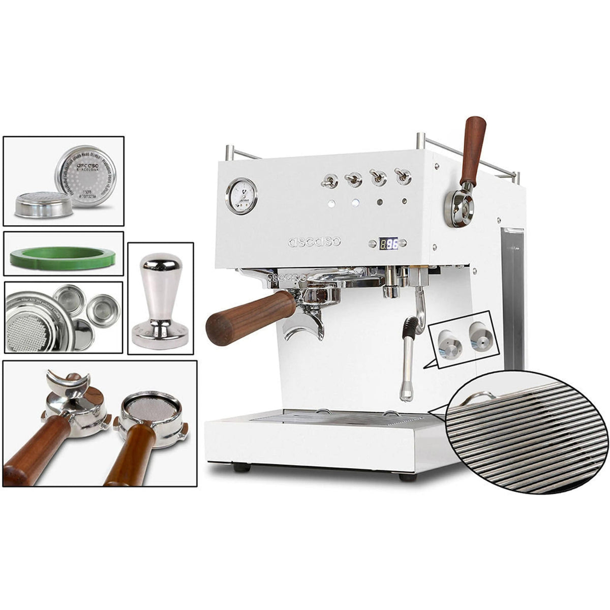 Ascaso Steel DUO PLUS V3 – Dual-Thermoblock, PID, Profi-Features Espressomaschinen Ascaso - rhiinland.com