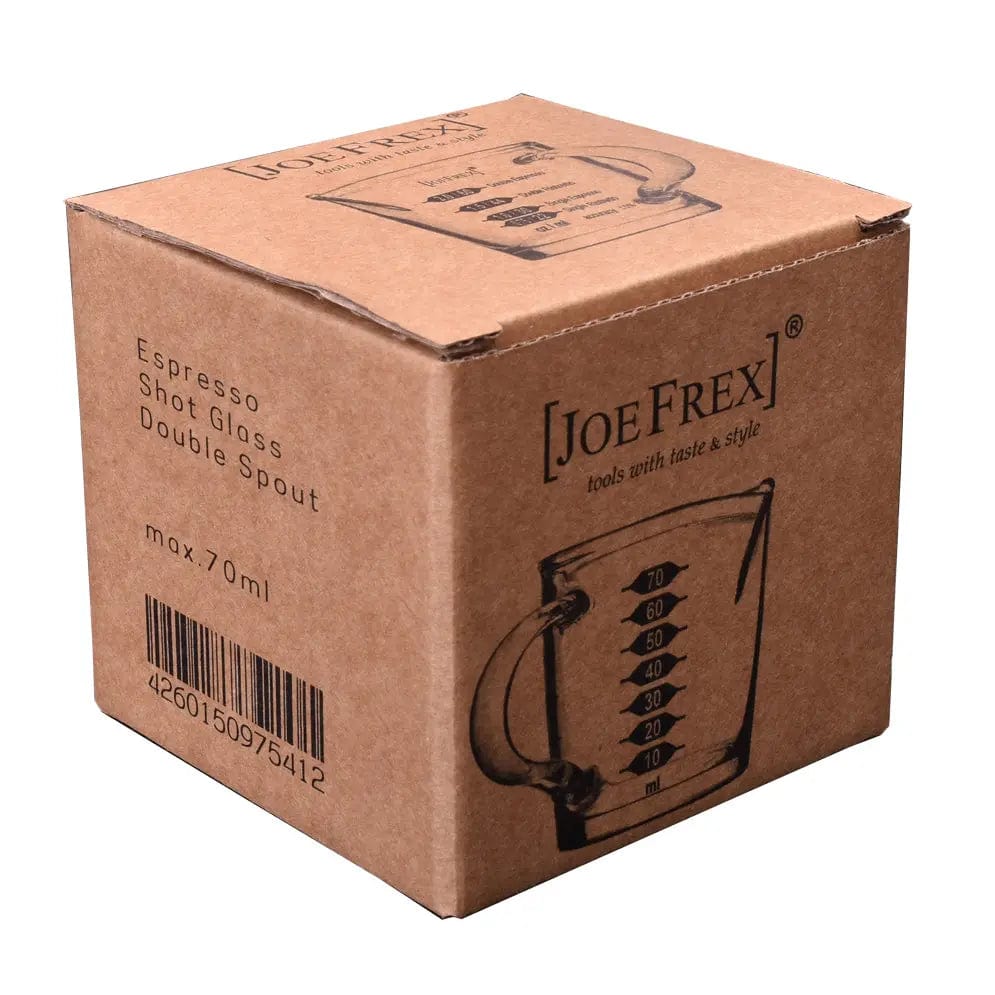 Espresso Shotglas Doppel-Auslauf - für Doppio Dosierbecher JoeFrex - rhiinland.com