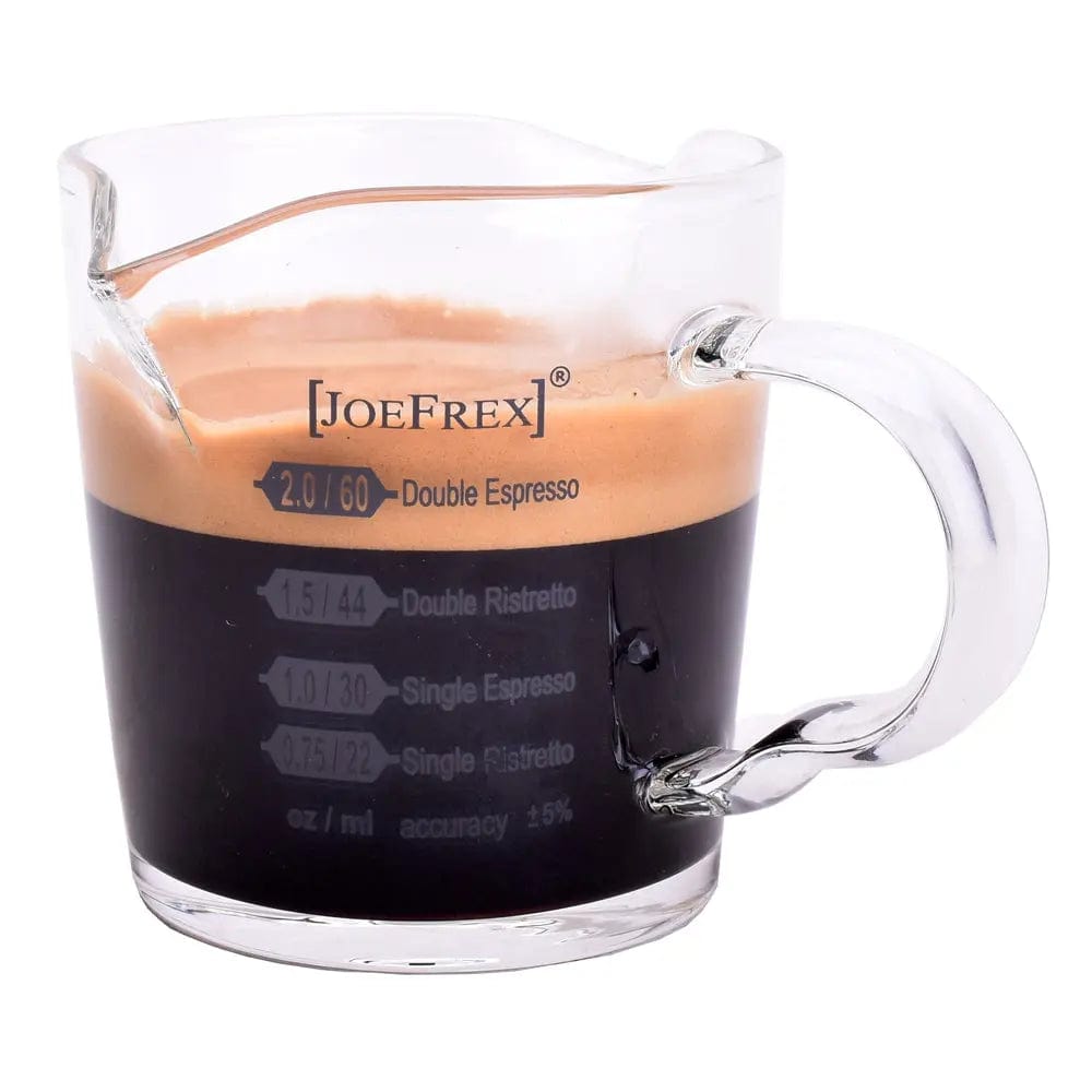 Espresso Shotglas Doppel-Auslauf - für Doppio Dosierbecher JoeFrex - rhiinland.com