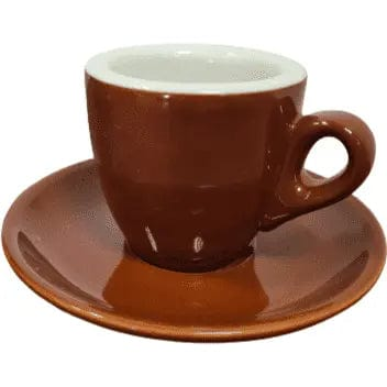 Espresso Tasse und Untertasse Braun Serie Palermo von Nuova Point 56 ml Espressotasse Nuova Point - rhiinland.com
