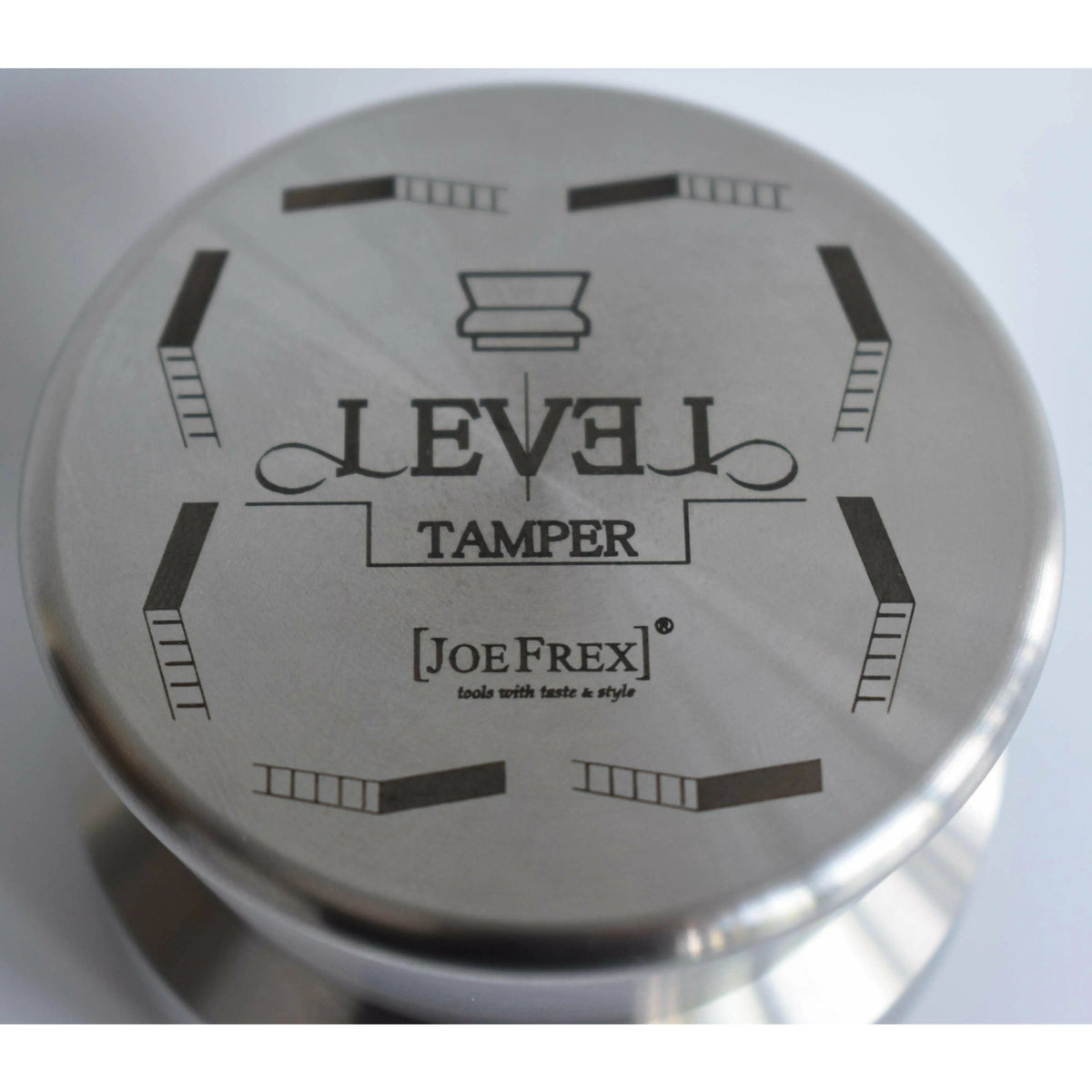 Level Tamper Stainless & Alu ( Ø 48-58,5 mm) Leveler JoeFrex - rhiinland.com
