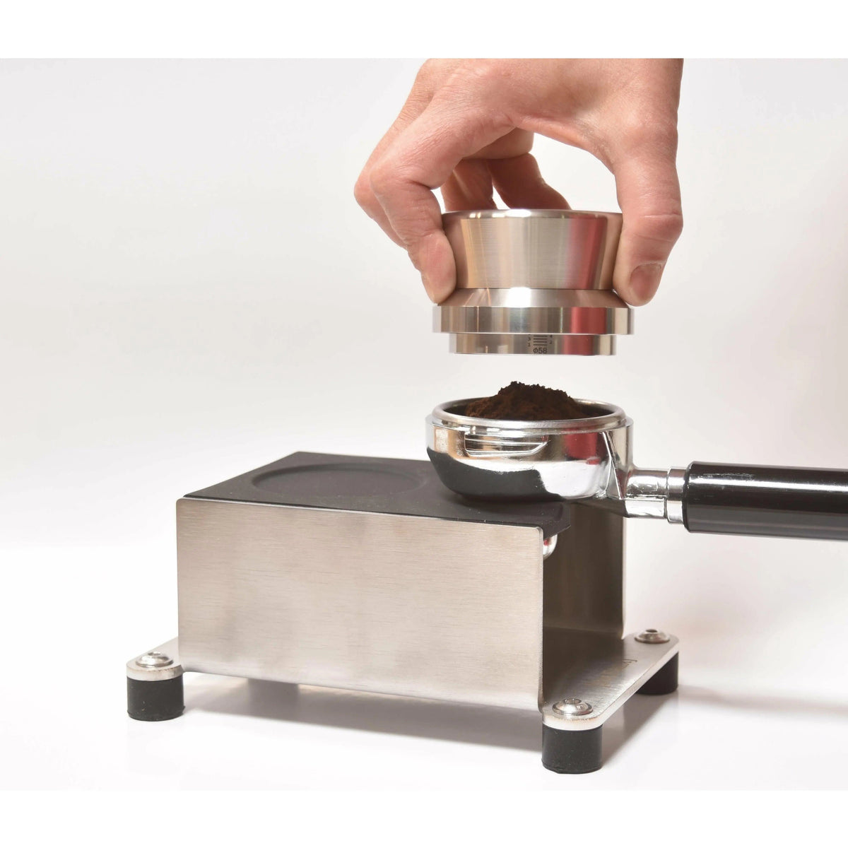 Level Tamper Stainless & Alu ( Ø 48-58,5 mm) Leveler JoeFrex - rhiinland.com