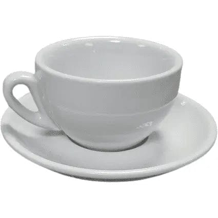 Cappuccino Tasse und Untertasse Weiß Serie Palermo von Nuova Point 200 ml Cappuccinotasse Nuova Point - rhiinland.com