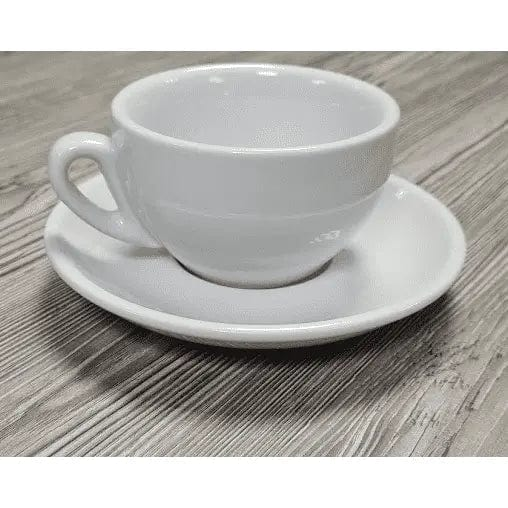 Cappuccino Tasse und Untertasse Weiß Serie Palermo von Nuova Point 200 ml Cappuccinotasse Nuova Point - rhiinland.com