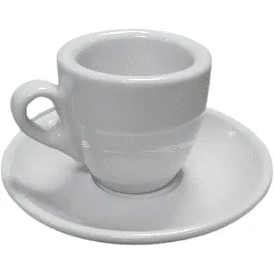 Espresso Tasse und Untertasse Weiß Serie Palermo von Nuova Point 56 ml Espressotasse Nuova Point - rhiinland.com