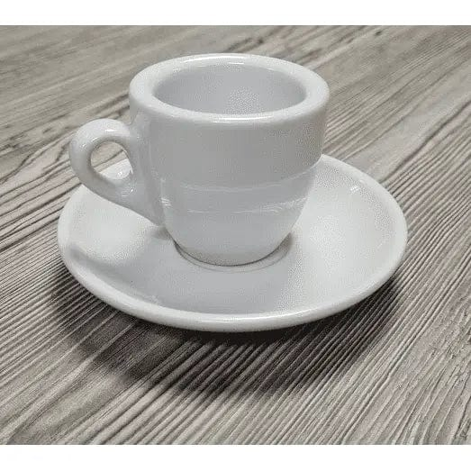 Espresso Tasse und Untertasse Weiß Serie Palermo von Nuova Point 56 ml Espressotasse Nuova Point - rhiinland.com