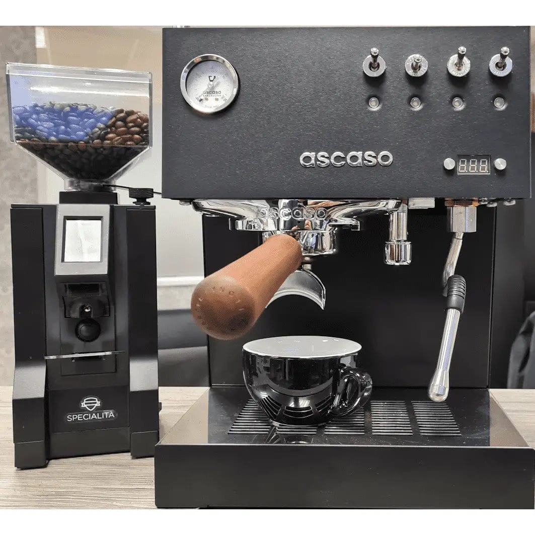 Cappuccino Tasse und Untertasse Schwarz Serie Palermo von Nuova Point 200 ml Cappuccinotasse Nuova Point - rhiinland.com