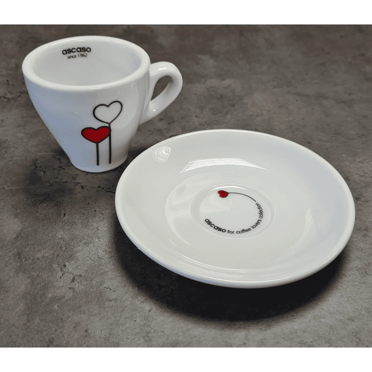 Ascaso "Love-Herz" Espresso Tasse Weiß Ascaso - rhiinland.com