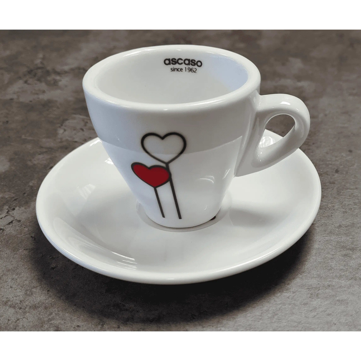 Ascaso "Love-Herz" Espresso Tasse Weiß Ascaso - rhiinland.com